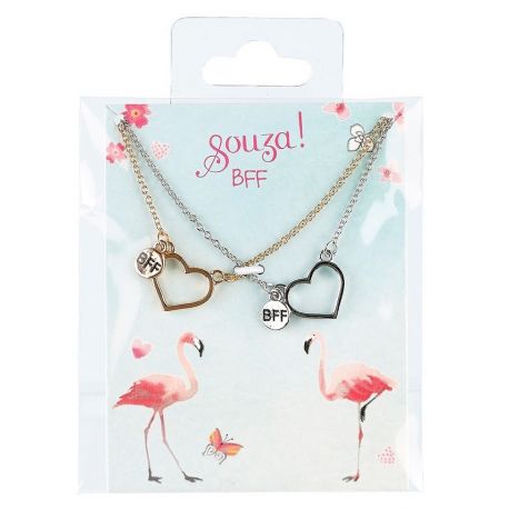 Set van 2 armbandjes BFF hartjes Set van 2 armbandjes BFF hartjes