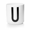 Hippe porseleinen beker - U