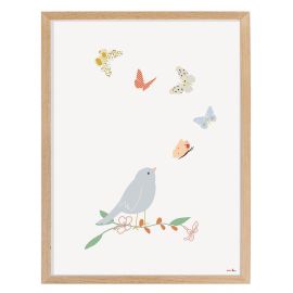 Poster met kader - Butterflies (30x40)