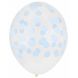 5 geprinte ballonnen confetti - pastel