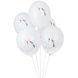 5 ballonnen - eenhoorn