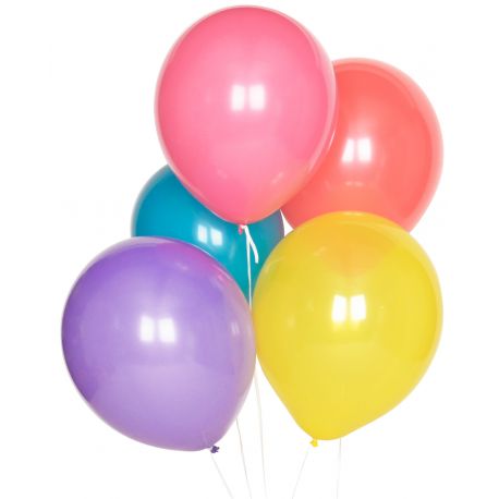 10 mix ballonnen - multicolor
