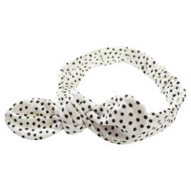 Haarband Cozy Dots Offwhite