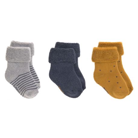 3 paar baby sokken - blauw