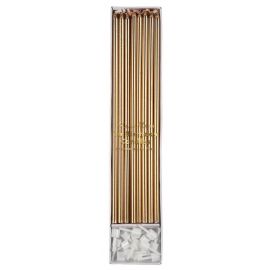 Lange kaarsjes - goud - Meri Meri - De Kleine Zebra