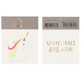Unicorns are real - kleine tattoos - Meri Meri - De Kleine Zebra