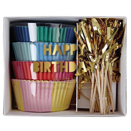 Cupcake set - Happy Birthday - Meri Meri - De Kleine Zebra Cupcake set - Happy Birthday - Meri Meri - De Kleine Zebra