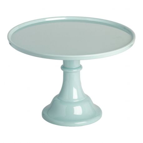 Vintage blauwe taartplateau - groot