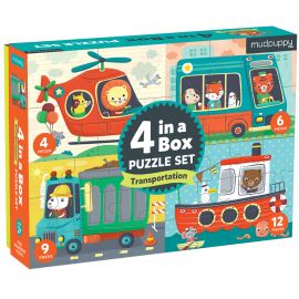 4 puzzels in een box - Transport