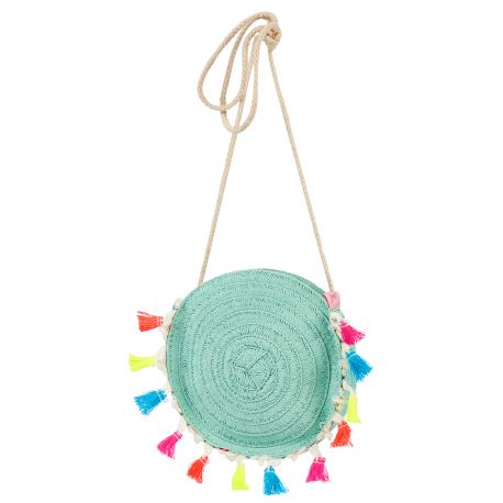 Tas Stephany met kwastjes - mint Tas Stephany met kwastjes - mint