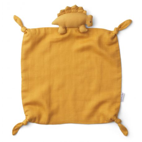 Agnete knuffeldoekje - Dino yellow mellow Agnete knuffeldoekje - Dino yellow mellow