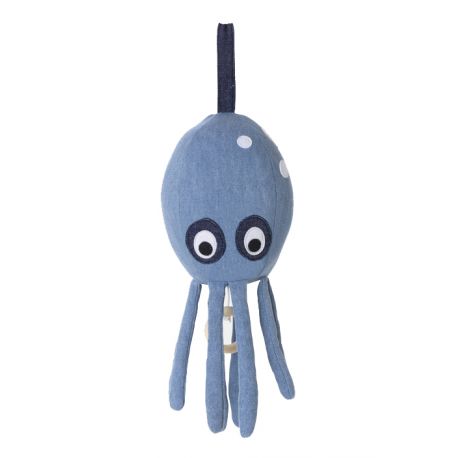 Octopus muziekdoos - Denim Octopus muziekdoos - Denim