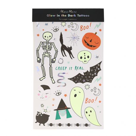 Glow-in-the-dark tattoos - Halloween Glow-in-the-dark tattoos - Halloween