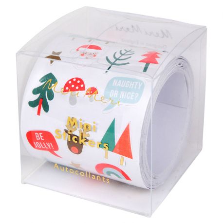 Rol met mini stickers - Christmas Rol met mini stickers - Christmas