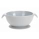 Siliconen bowl met zuignap - grijs