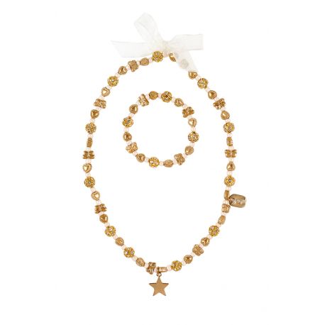 Ketting & armband set Christelle - goud Ketting & armband set Christelle - goud