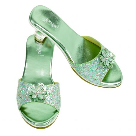 Slipper met hak Pippa - mintgroen metallic Slipper met hak Pippa - mintgroen metallic