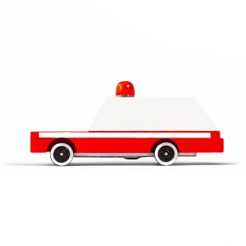 Houten speelgoedauto - Candycar - Ambulance