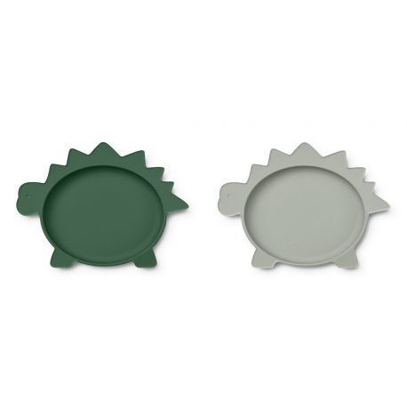 Olivia borden - 2 pack - Dino garden green & dove blue mix Olivia borden - 2 pack - Dino garden green & dove blue mix