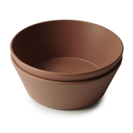 Set van 2 ronde bowls - Caramel