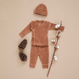 Wikkelvestje velours Ash rose