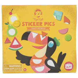 Knutselset - Sticker Pics - Crazy Animals