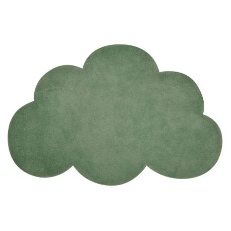 Katoenen tapijt Cloud - Kale green
