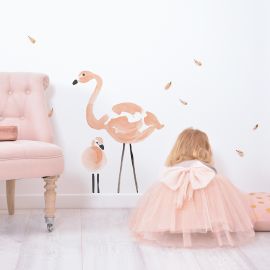 Muursticker - Flamingo