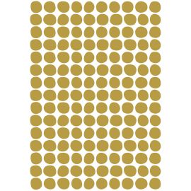 Stickerblad A3 - Dots - Mosterd