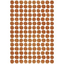 Stickerblad A3 - Dots - Koper