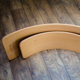 Wobbel XL blank gelakt met vilt - Wilde rozen
