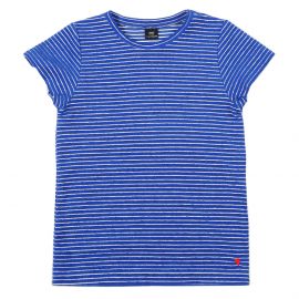 Short Sleeve T-shirt Terry Stripes - Palace blue - Kids