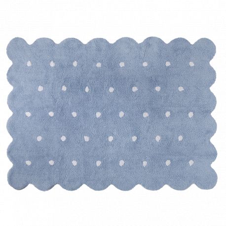 Wasbaar tapijt Biscuit - Blue - 120 x 160 cm
