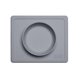 Mini bowl - gray - siliconen eetset