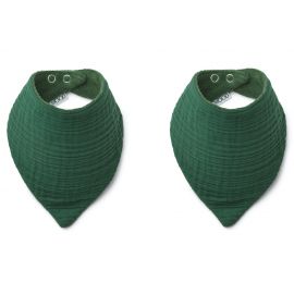 Zachte Andrea slabbetjes - 2 pack - Garden green