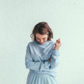 Raglan Sweater - French Terry Arctic Blue - Women
