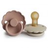 Frigg Set van 2 latex fopspeentjes Daisy - Blush & cream