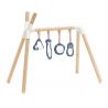 Houten babygym met 4 grijpspeeltjes