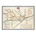 poster of inpakpapier 'London underground map'