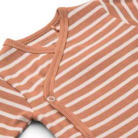 Set van 2 Hali rompers - Y & D Stripe: Tuscany rose multi mix