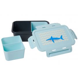 Plastiek Lunchbox - Blauw - Haai