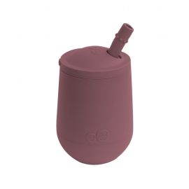 Mini Cup bekertje met deksel en rietje - Mauve