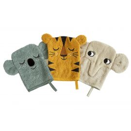 Set washandjes - Koala, Tiger, Elephant