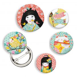 Set met 5 Lovely Badges - Japan