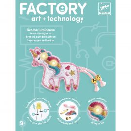 Factory kunst & techniek - Light up broche - Sweet unicorn