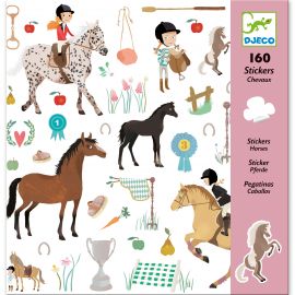 Prachtige set stickers - Paarden