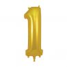 Folieballon cijfer - gold 1