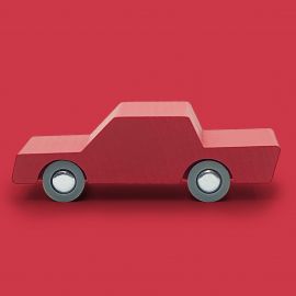 Heen en weer auto - Rood