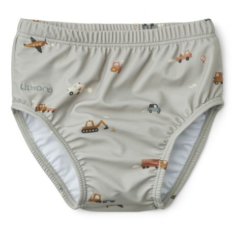 Anthony baby zwembroekje - Vehicles & dove blue mix