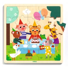 Houten puzzel - Happy